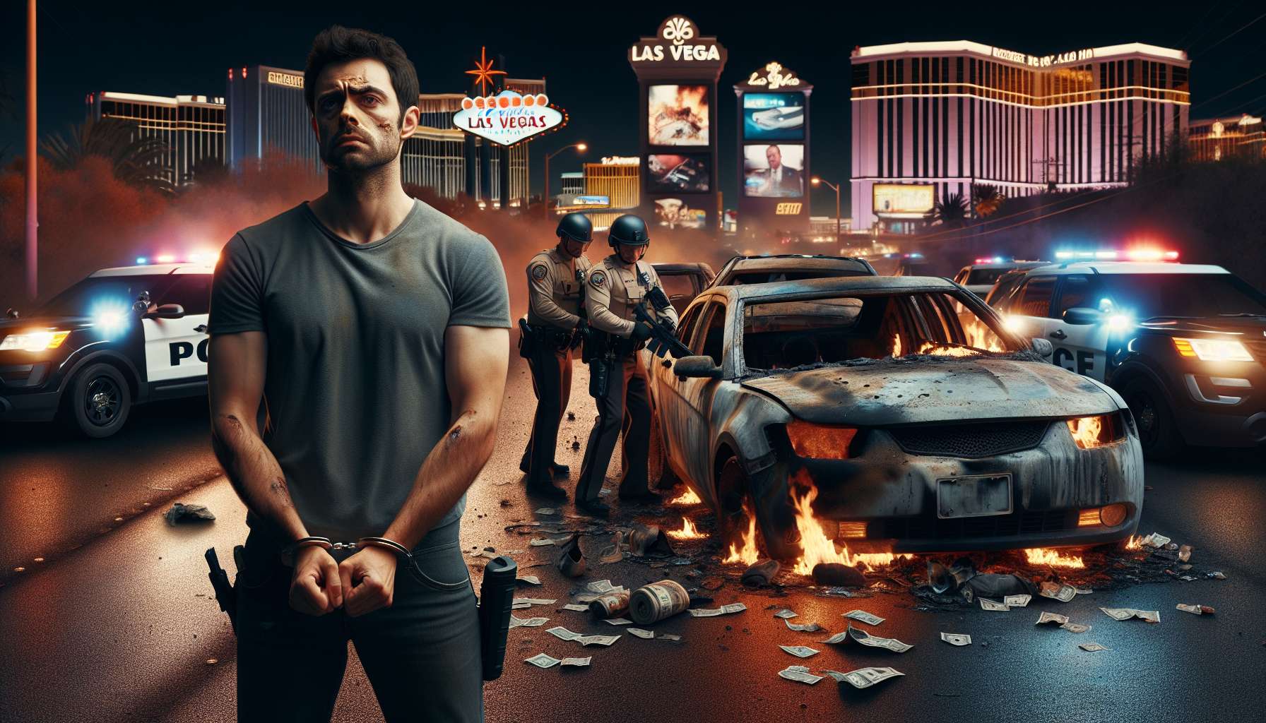 Las Vegas Authorities Apprehend Suspect Allegedly Responsible for Tesla Arson Attack; Multiple Vehicles Targeted in High-Profile Incident, Police Report