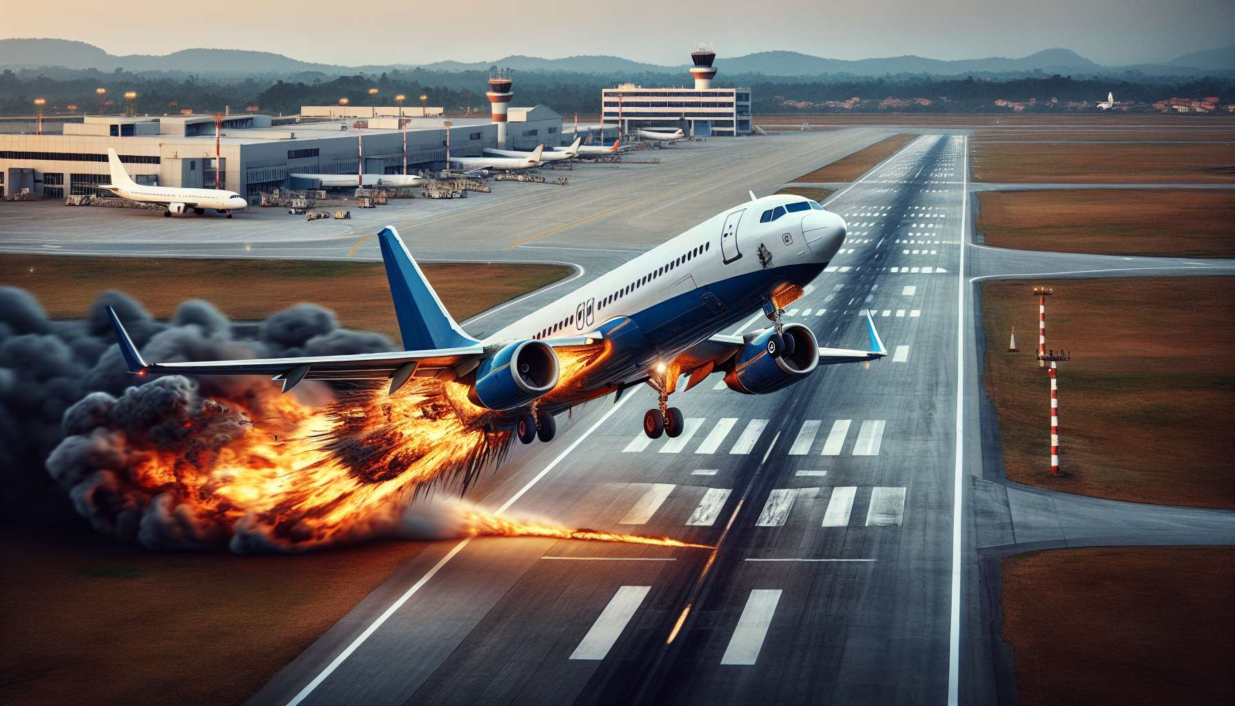 United Airlines Flight Experiences Engine Fire Post-Takeoff After Collision with Animal on Runway, Prompting Emergency Landing and Investigation into Runway Wildlife Management and Aircraft Safety Protocols