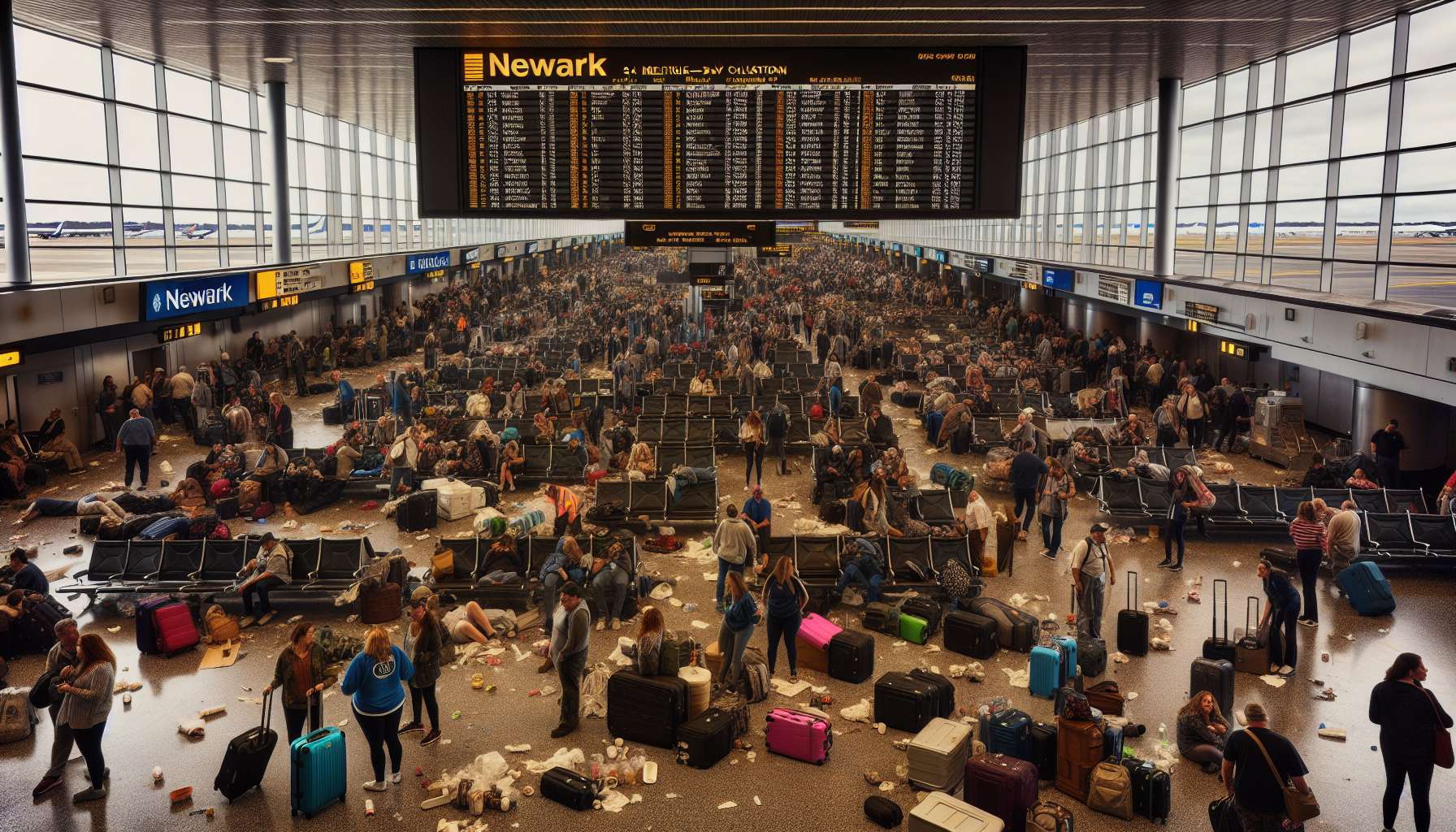 Unraveling the Days-long Chaos at Newark Airport: An In-Depth Look into the Causes, Impacts, and Management of the Turbulent Event that Disrupted Thousands of Passengers and Stretched Airport Resources to Their Limits